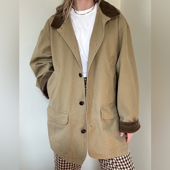 L.L. Bean Jackets & Blazers - L.L. Bean Men's Khaki Chore Coat